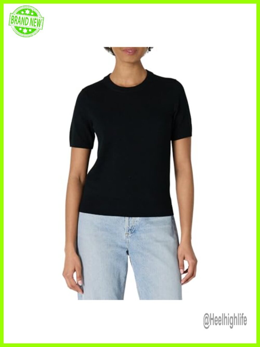 Women's Viscose Blend Short Sleeve Pullover Sweater Top